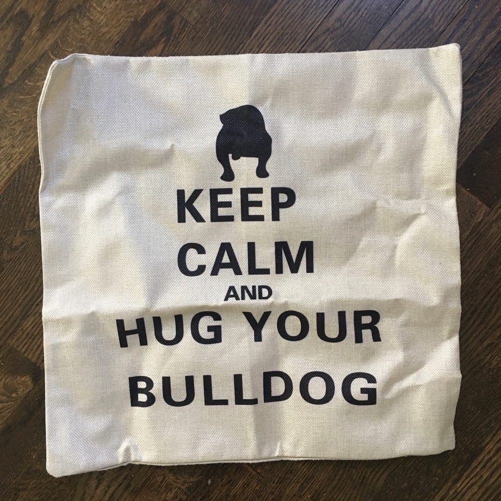Bulldog pillowcase cover